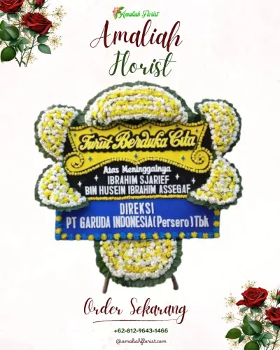 Papan Bunga Duka di Pondok Petir